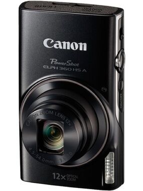 Canon PowerShot ELPH 360 HS A Digital Camera (Black)